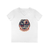 Red, White & Bullseye Official Event Shirt | Women's V-Neck | High Desert Archery