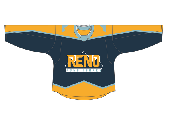 Reno Pond Hockey Ice Hockey Fan Jersey | Navy