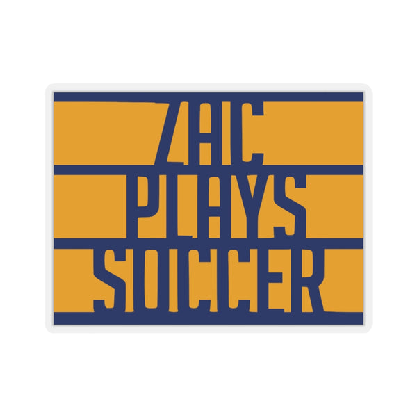 Zac Plays Soccer Sticker